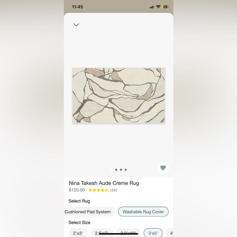 Almost new Ruggable 3x5 Tug Cover